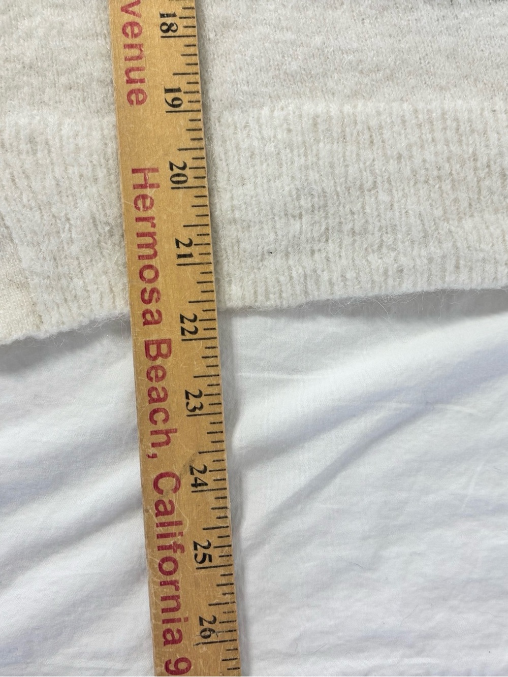 Madewell Off-White Wool/Alpaca Blend Carabelle Polo Button-Up Cardigan XL Boxy - Picture 11 of 13